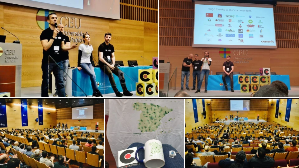 Photo collage of the opening session