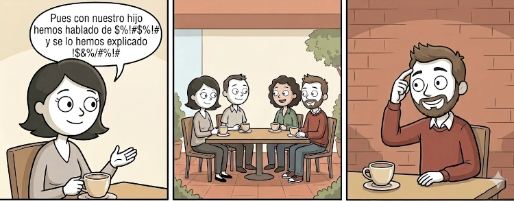 Talking openly with other families