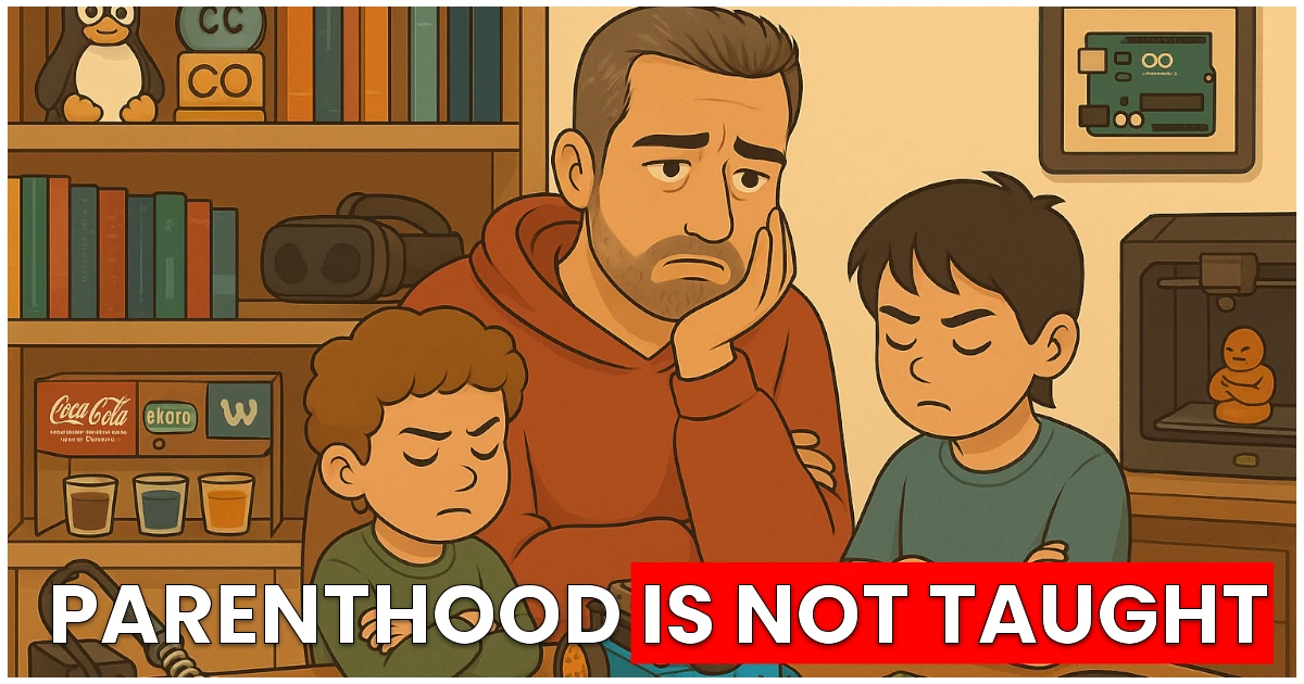 Nobody taught us how to be parents social image