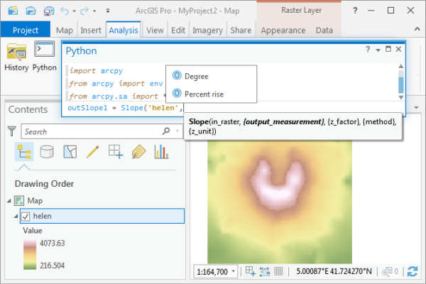 ArcGIS Spatial Analyst Screenshot