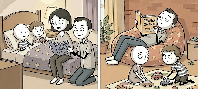 Padres e hijos aprendiendo a la vez